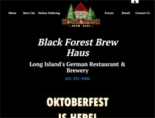 Tablet Screenshot of blackforestbrewhaus.com